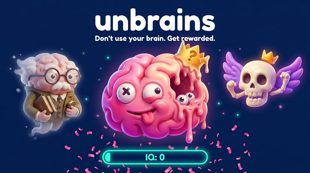 Unbrains — Don't use your brain. Get rewarded.